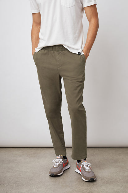 Slim Stretch Marle Tailored Pant - Dark Green | Suit Pants | Politix